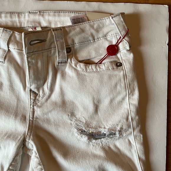 NWT True Religion white stretch skinny jeans - Picture 11 of 11